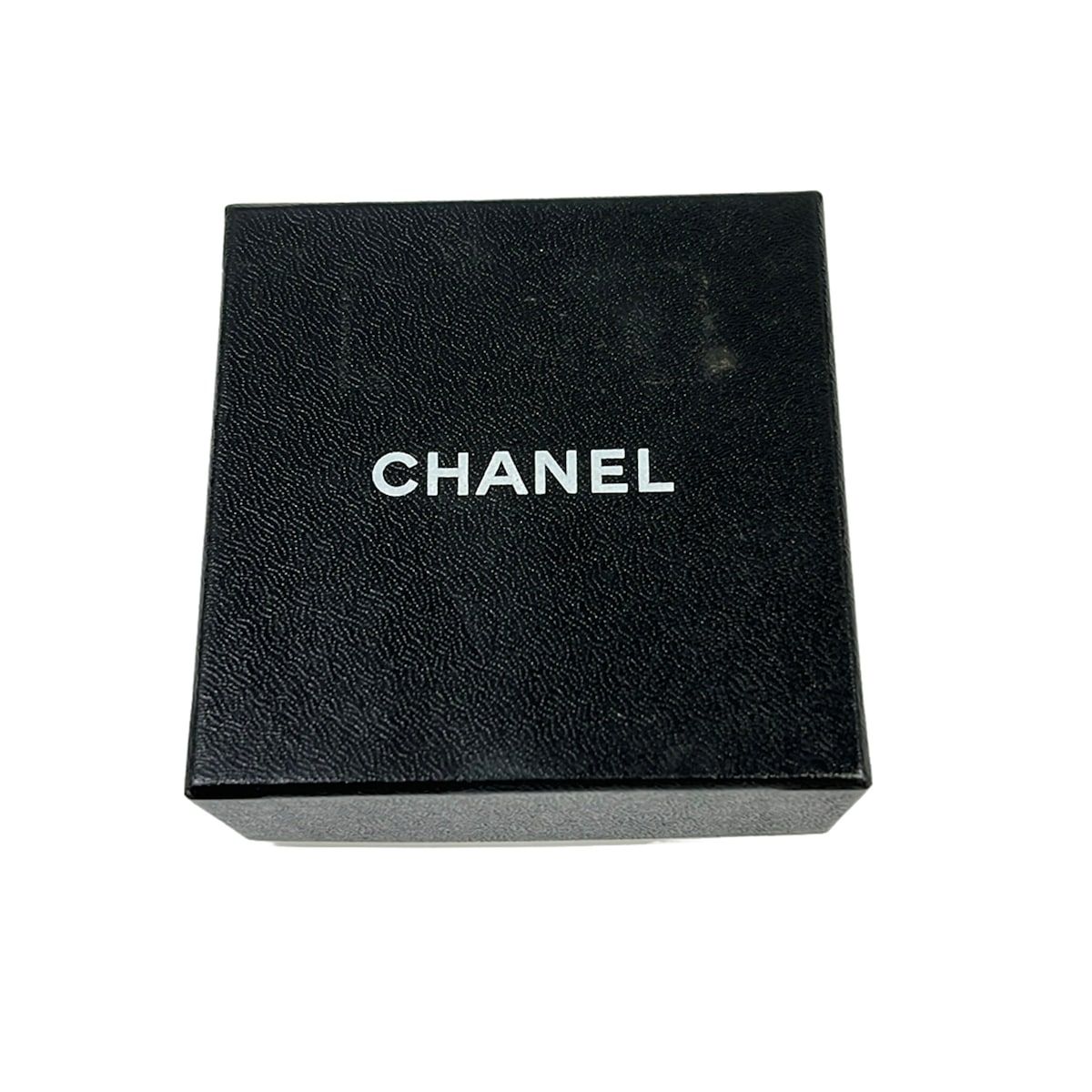 Chanel Earrings Silver Clear CC Logo — view 5