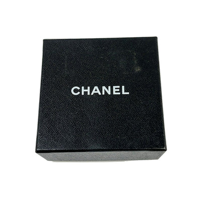 Chanel Earrings Silver Clear CC Logo — view 5