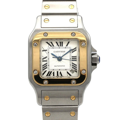 Cartier Santos Galbee SM Stainless Steel Yellow Gold Automatic