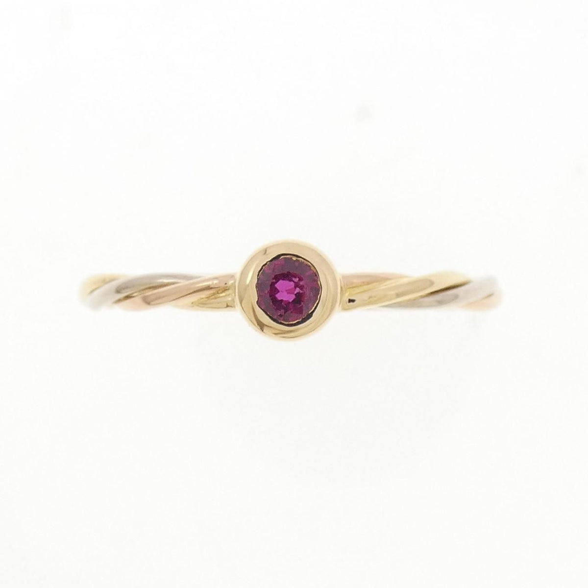 Cartier Vintage Three Gold Twist Ring — view 2