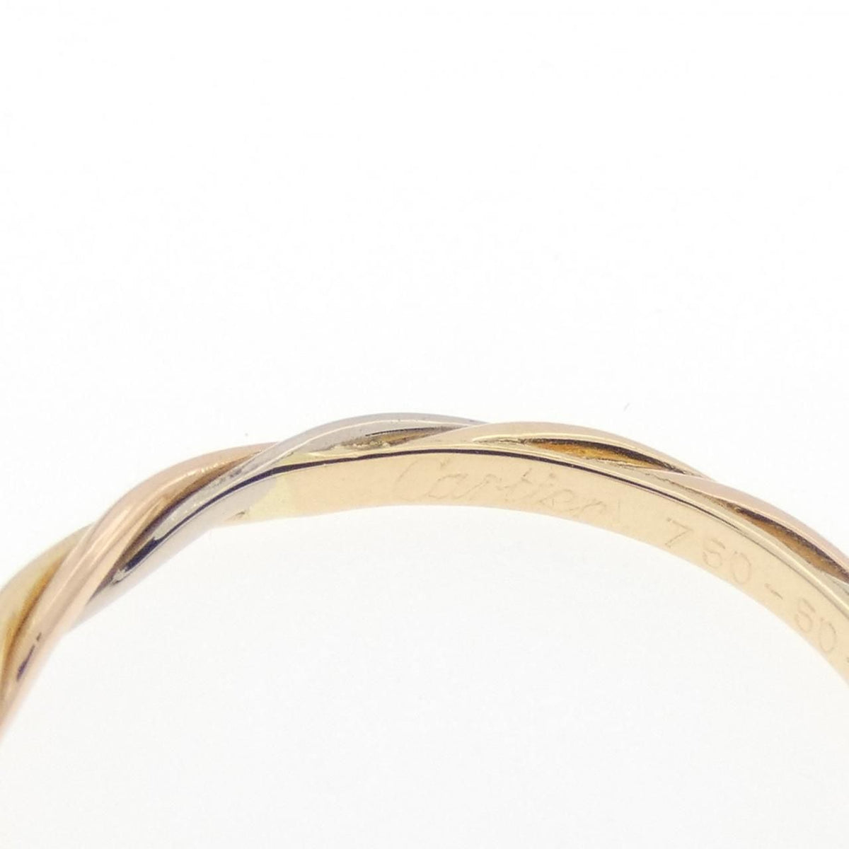 Cartier Vintage Three Gold Twist Ring — view 4