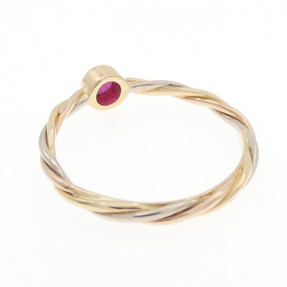Cartier Vintage Three Gold Twist Ring — view 3
