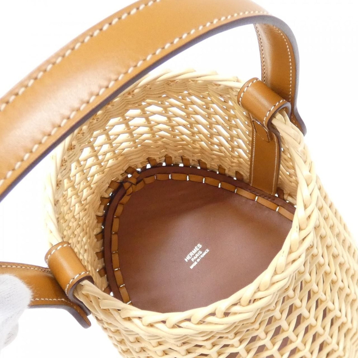 Hermes Clog Bag Handbag Beige — view 5