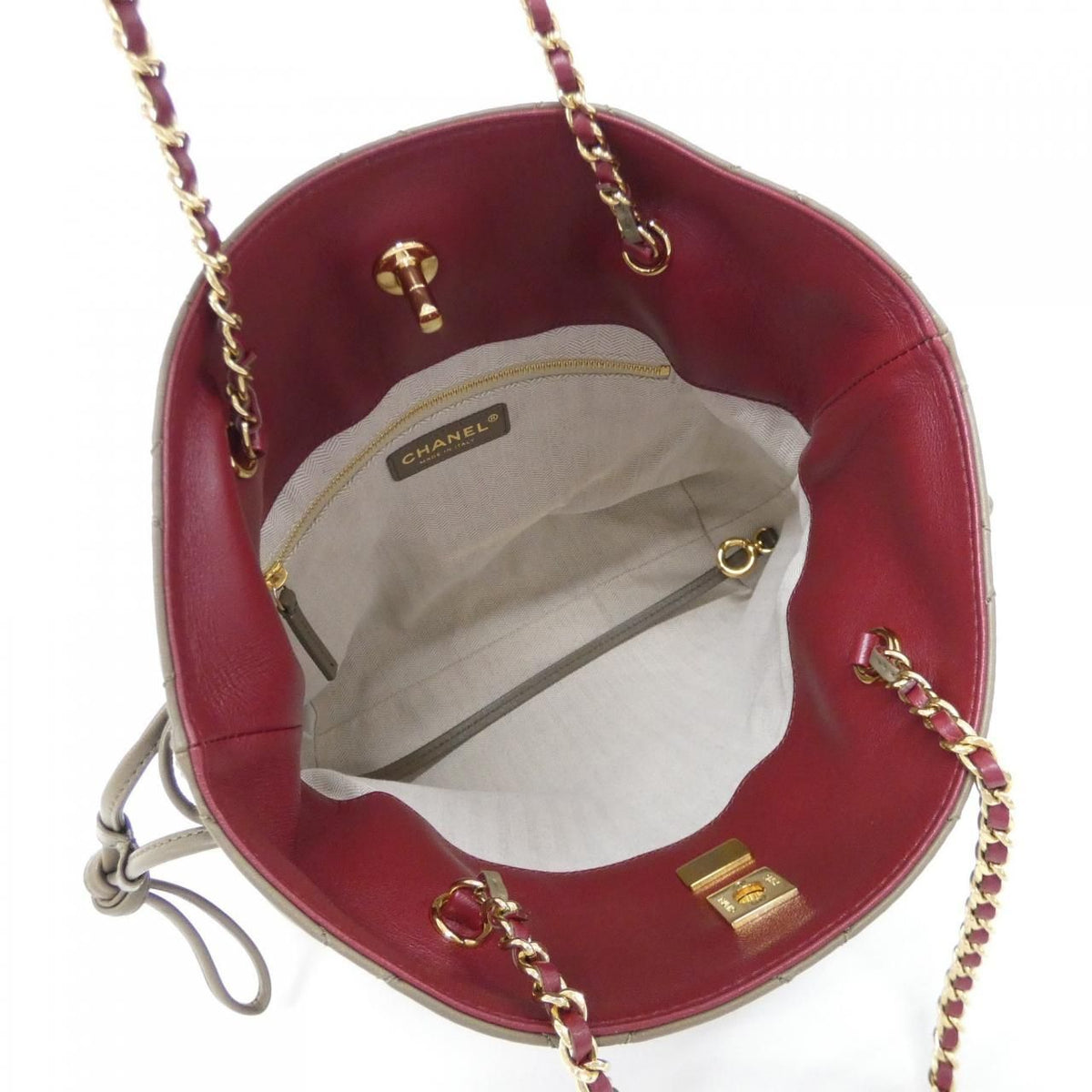 Chanel Bag Handbag Khaki — view 7