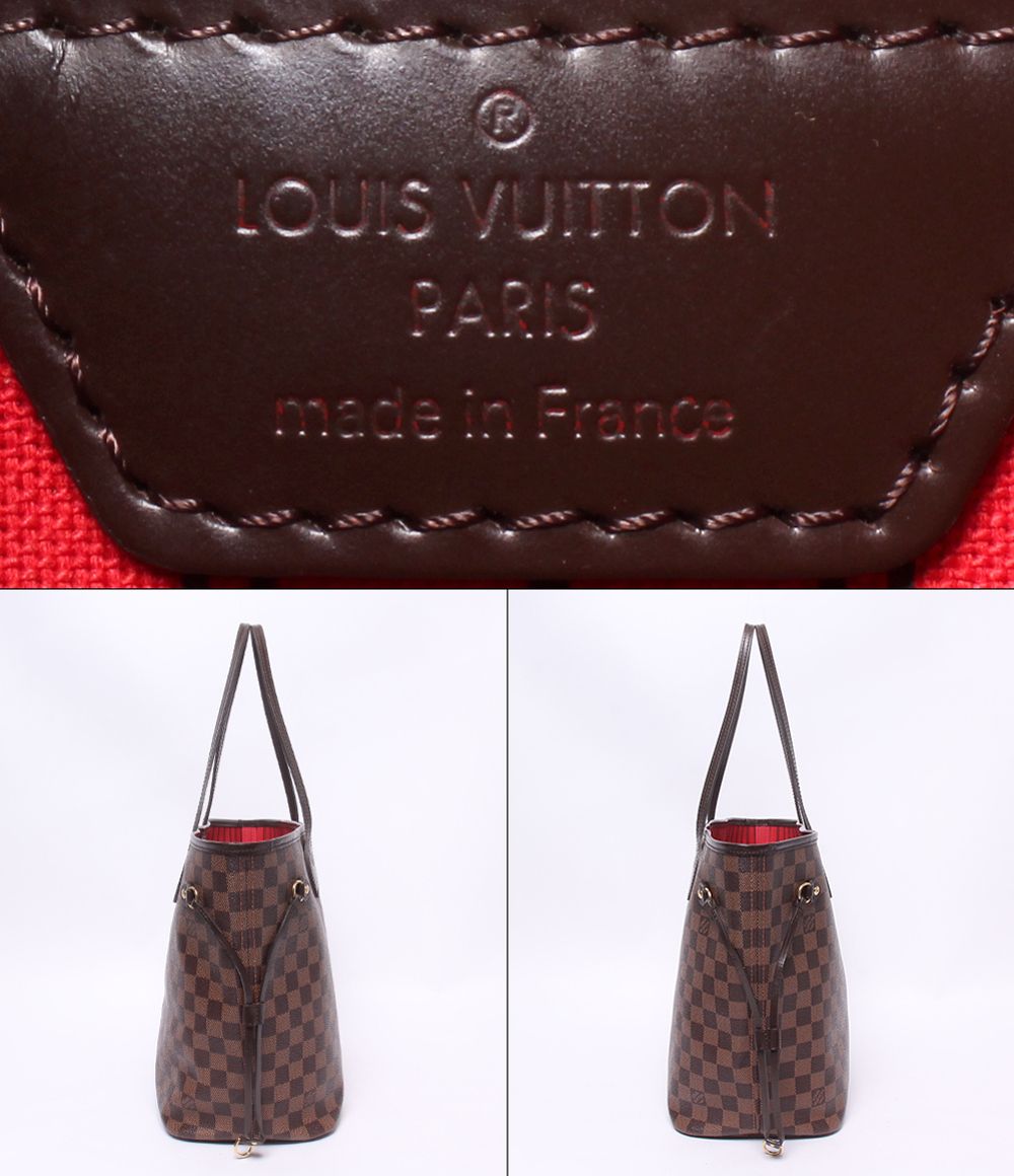 Louis Vuitton Tote Shoulder Bag Neverfull MM Damier Ebene — view 4