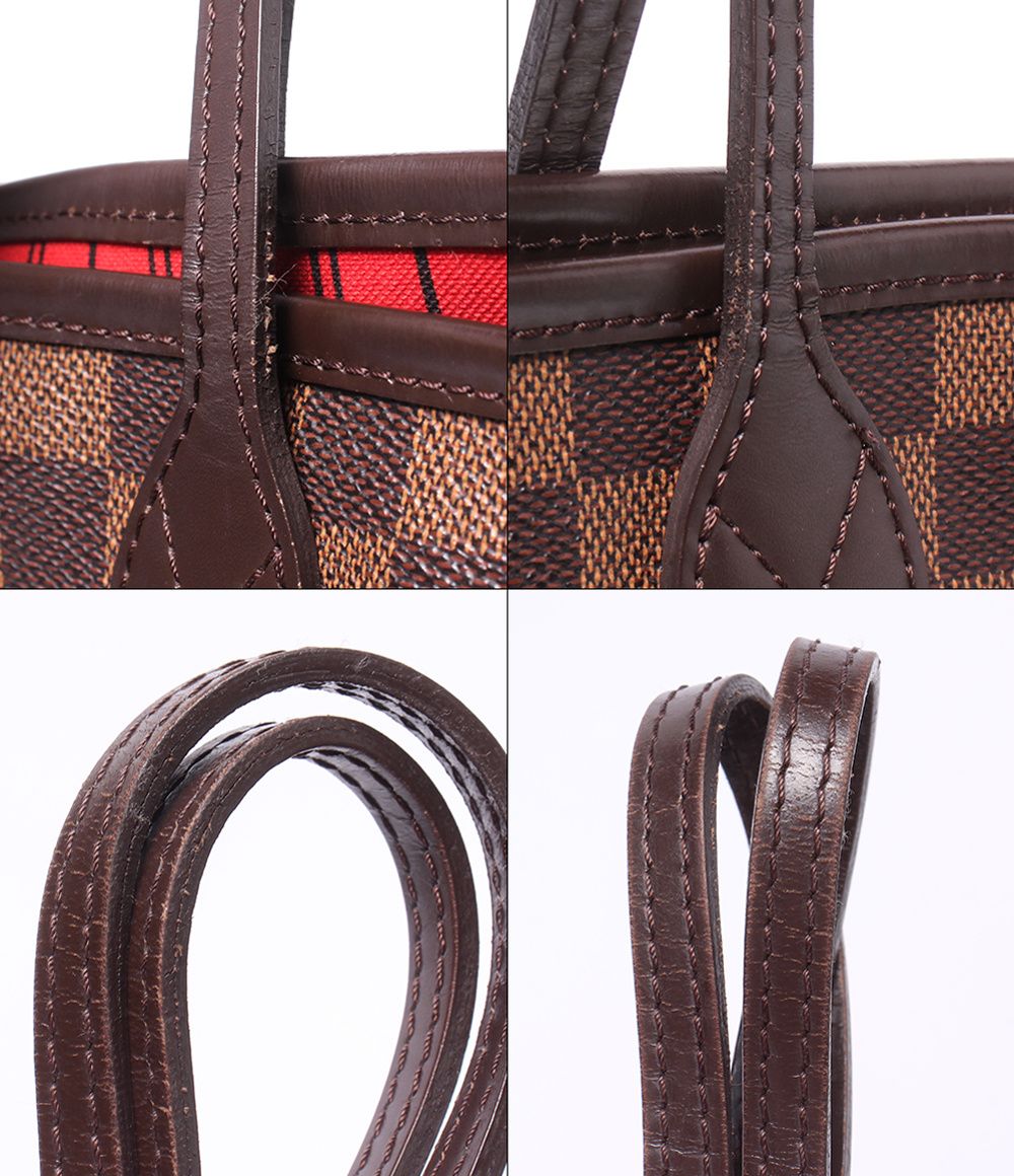 Louis Vuitton Tote Shoulder Bag Neverfull MM Damier Ebene — view 6