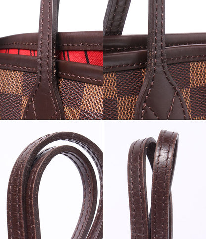Louis Vuitton Tote Shoulder Bag Neverfull MM Damier Ebene — view 6