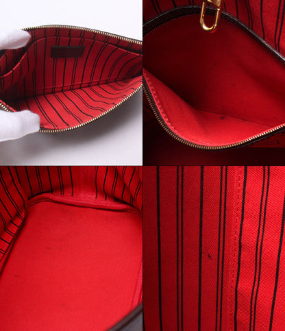 Louis Vuitton Tote Shoulder Bag Neverfull MM Damier Ebene — view 8