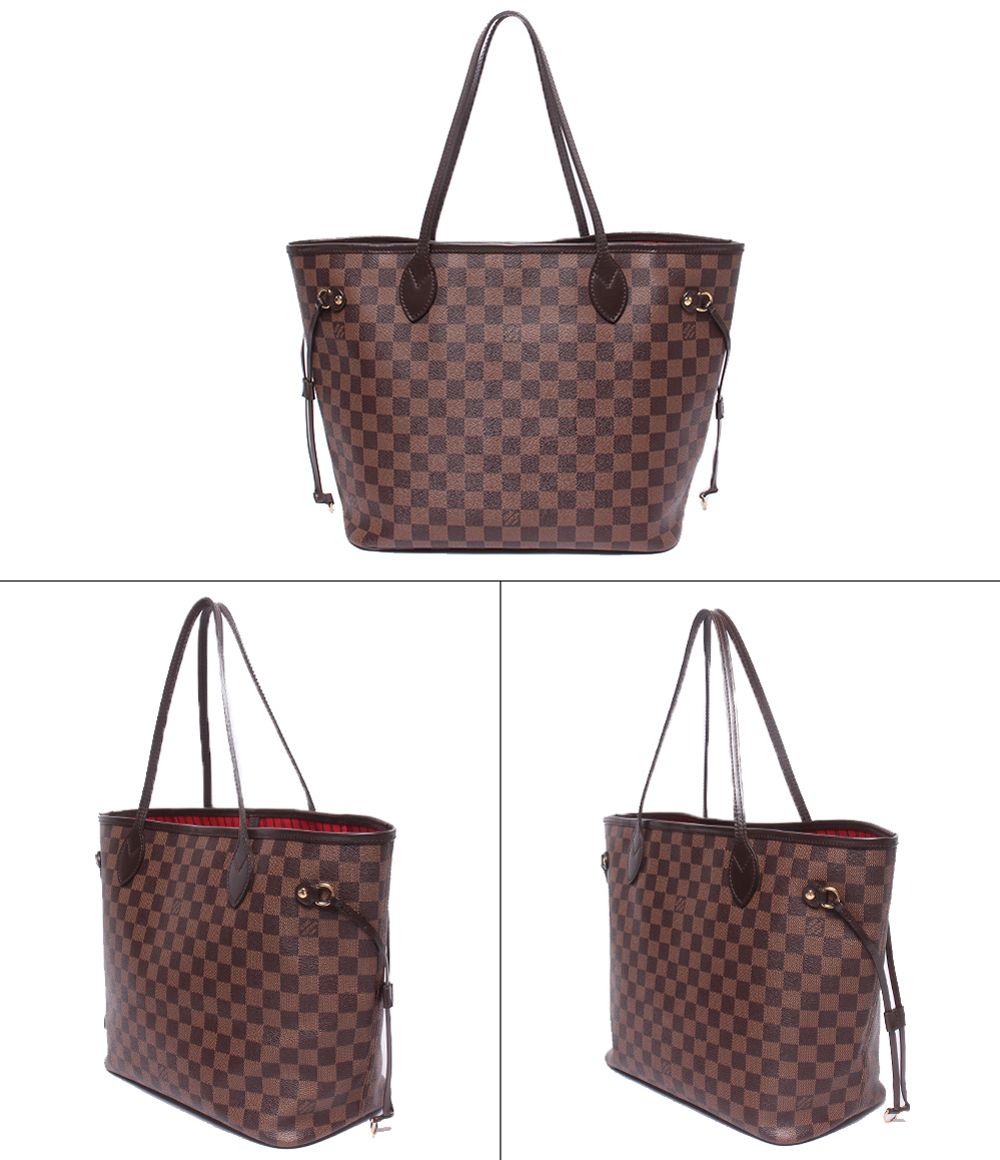 Louis Vuitton Tote Shoulder Bag Neverfull MM Damier Ebene — view 2
