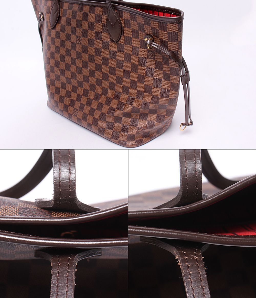Louis Vuitton Tote Shoulder Bag Neverfull MM Damier Ebene — view 7