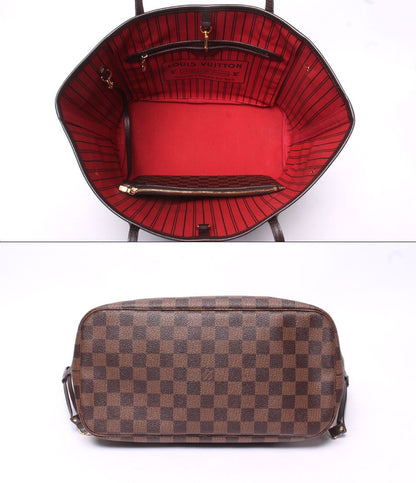 Louis Vuitton Tote Shoulder Bag Neverfull MM Damier Ebene — view 3