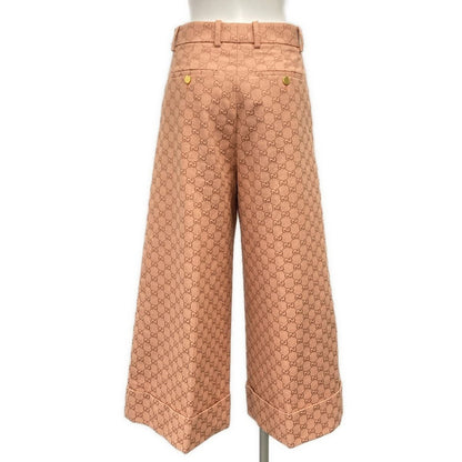 Gucci Pants Pink Wide Cotton 36 — view 2