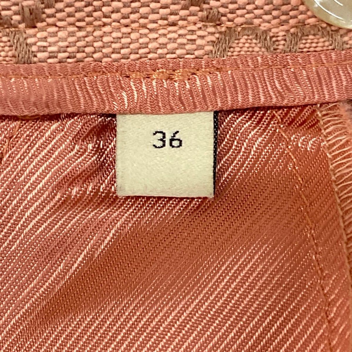 Gucci Pants Pink Wide Cotton 36 — view 5