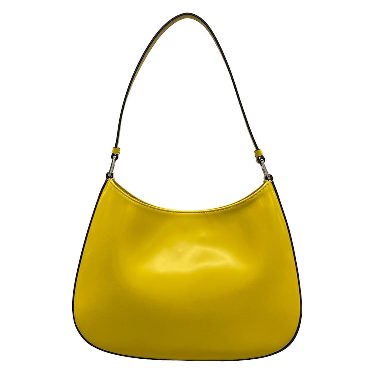 Prada Shoulder Bag Cleo Yellow Leather — view 3