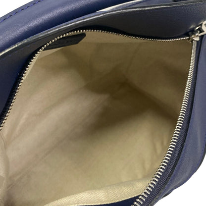 Loewe Handbag Puzzle Bag Medium Navy Leather — view 7