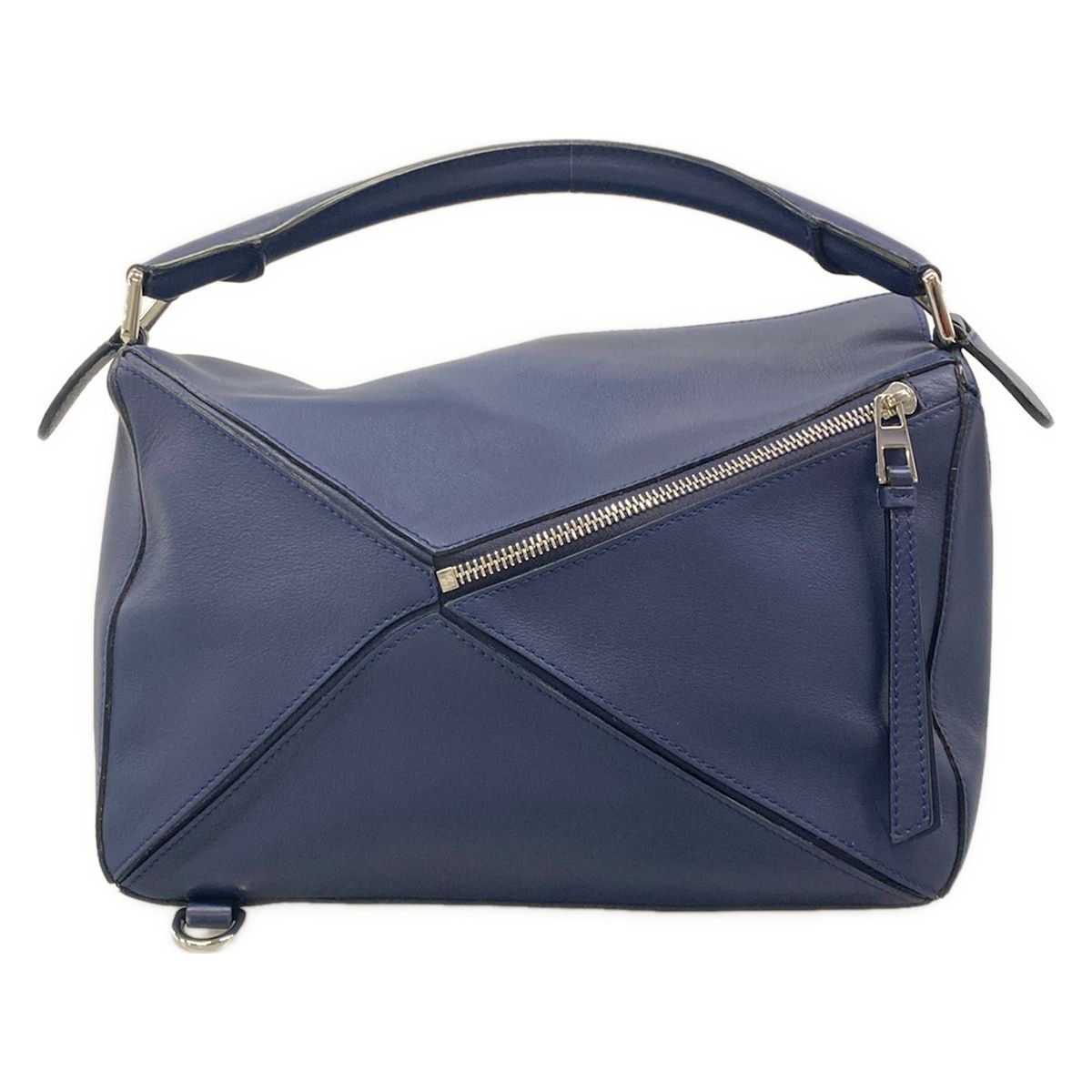 Loewe Handbag Puzzle Bag Medium Navy Leather — view 3