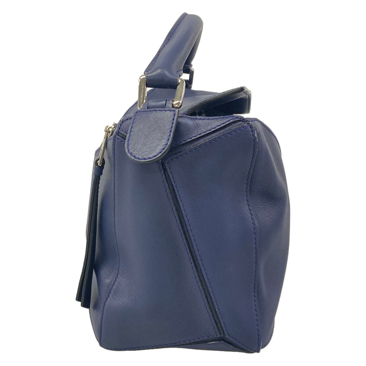 Loewe Handbag Puzzle Bag Medium Navy Leather — view 2