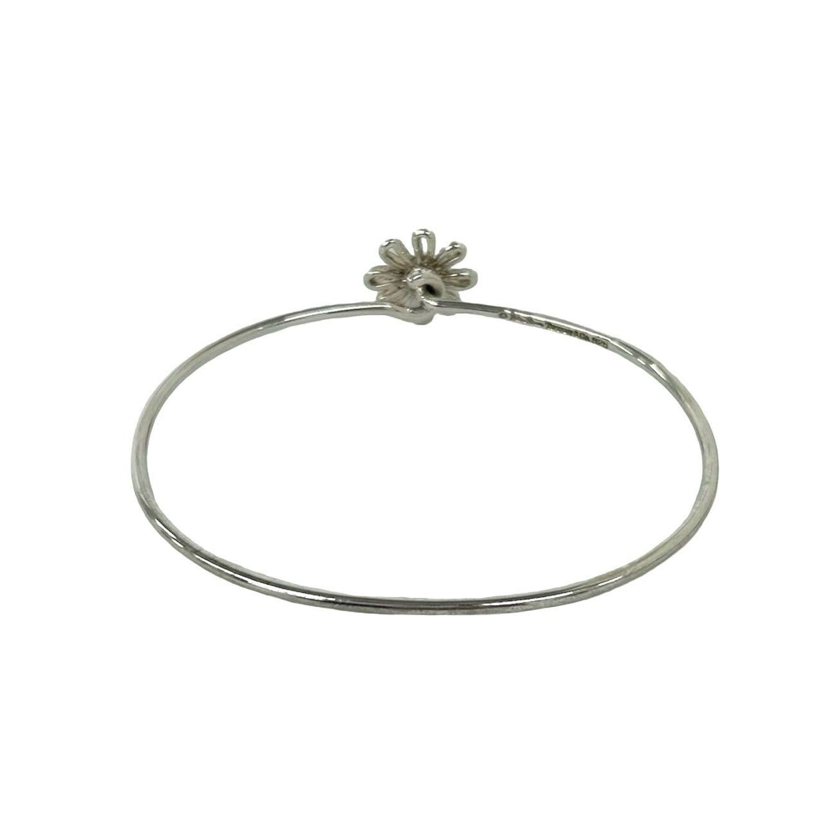 Tiffany & Co Daisy Motif 925 Sterling Silver Bracelet Bangle — view 7