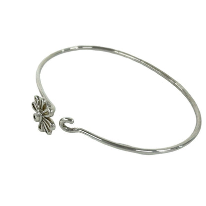 Tiffany & Co Daisy Motif 925 Sterling Silver Bracelet Bangle — view 4