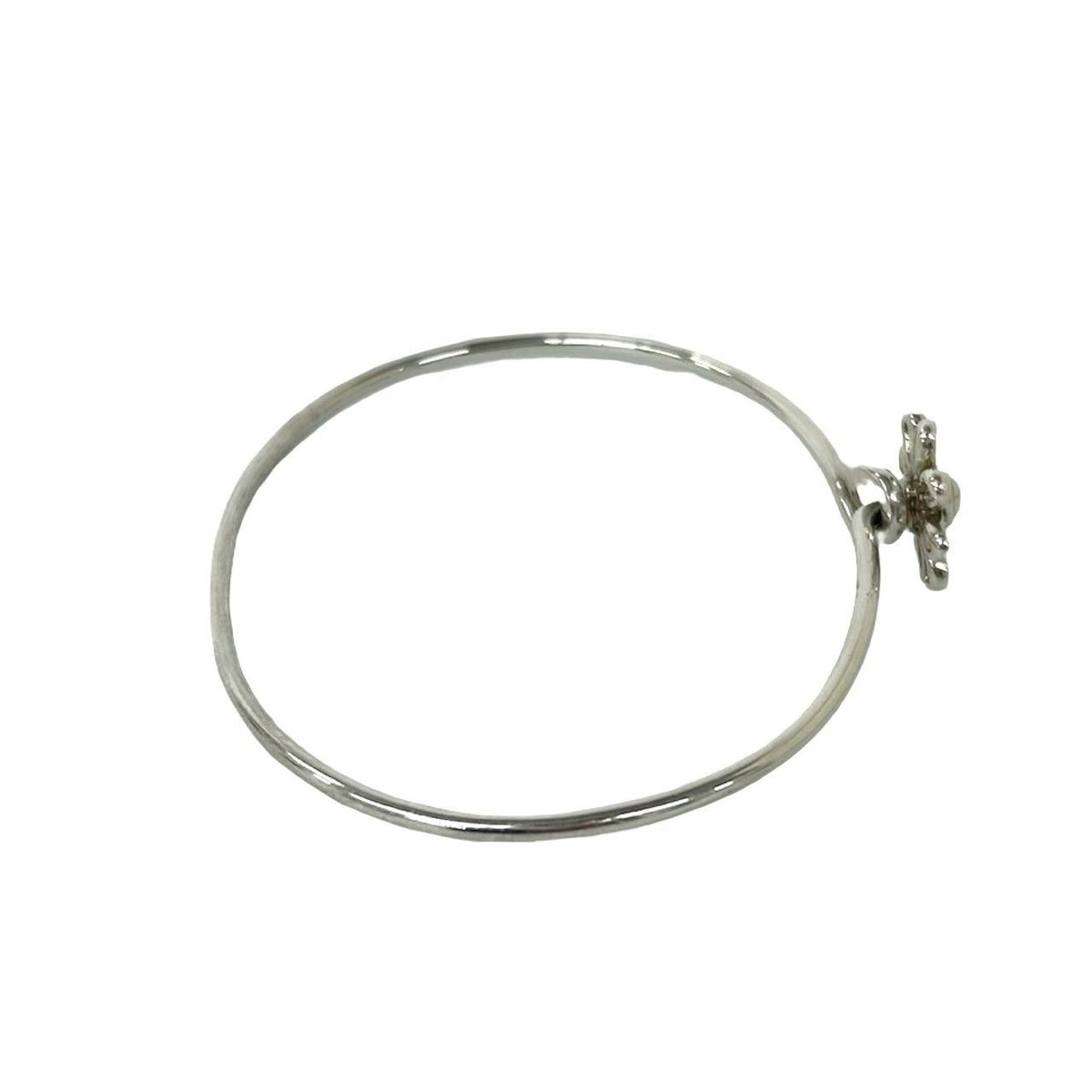 Tiffany & Co Daisy Motif 925 Sterling Silver Bracelet Bangle — view 6