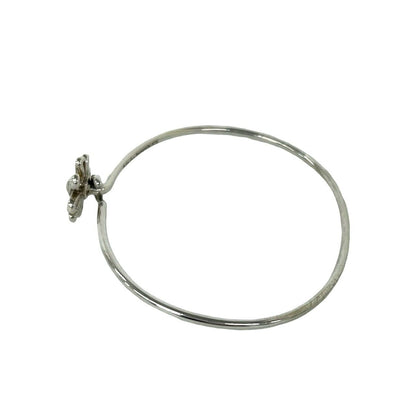 Tiffany & Co Daisy Motif 925 Sterling Silver Bracelet Bangle — view 5