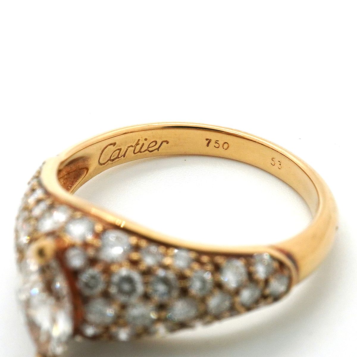 Cartier Ring Simple Must 18K Yellow Gold Diamond — view 4