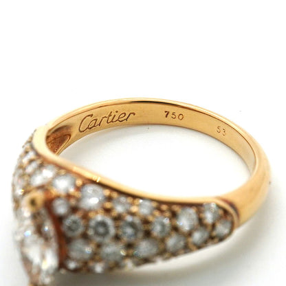 Cartier Ring Simple Must 18K Yellow Gold Diamond — view 4