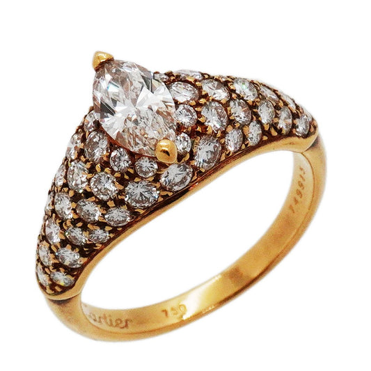 Cartier Ring Simple Must 18K Yellow Gold Diamond