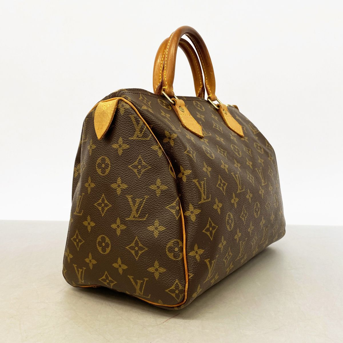 Louis Vuitton Handbag Monogram Speedy 30 Brown — view 2