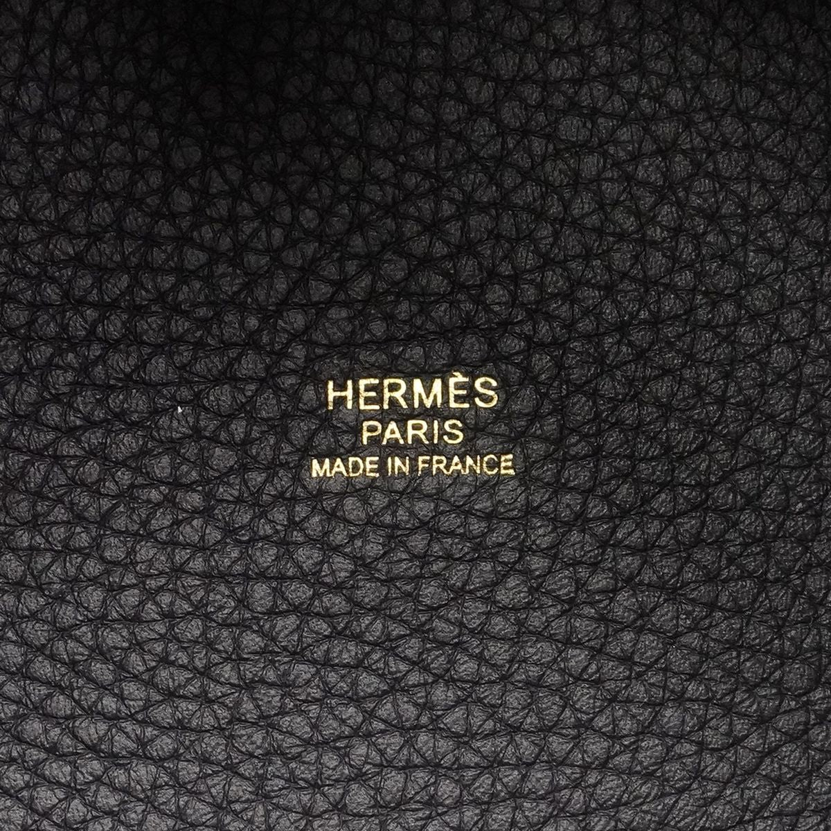 Hermes Handbag Picotin Lock PM Taurillon Clemence Bleu Nuit Gold — view 5