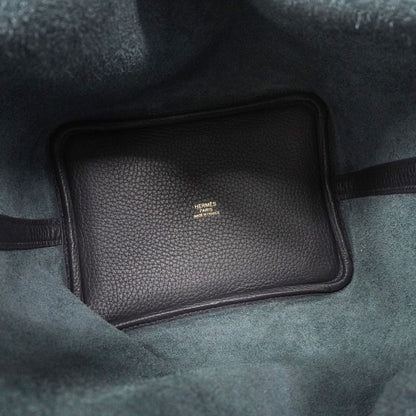 Hermes Handbag Picotin Lock PM Taurillon Clemence Bleu Nuit Gold — view 4