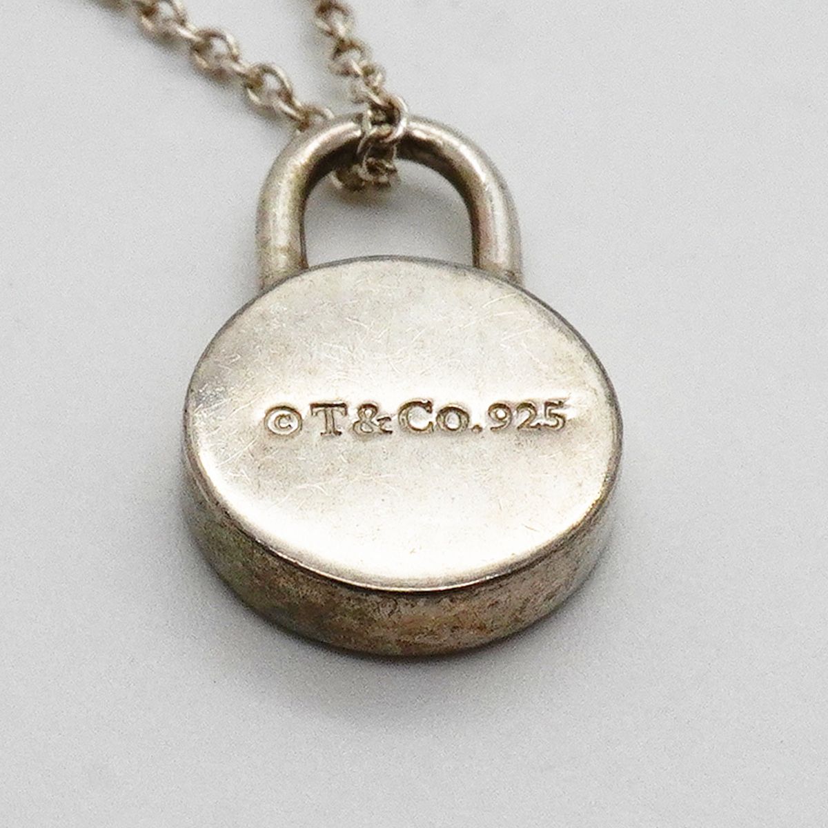 Tiffany & Co Necklace 1837 Round Rock 925 Sterling Silver Diamond — view 6
