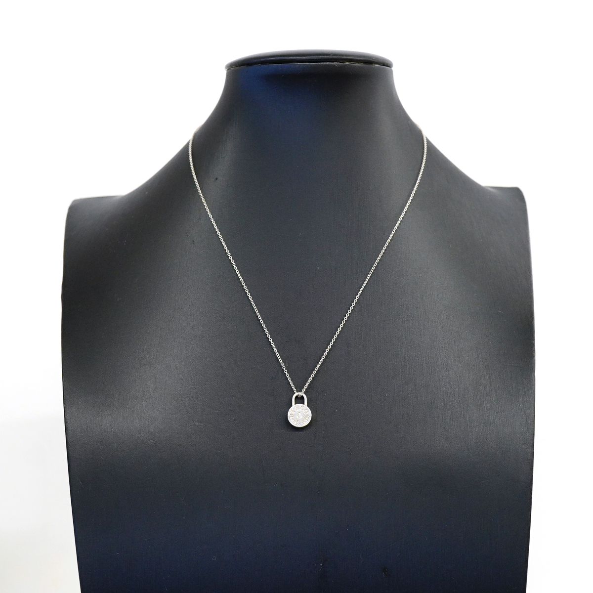 Tiffany & Co Necklace 1837 Round Rock 925 Sterling Silver Diamond — view 7