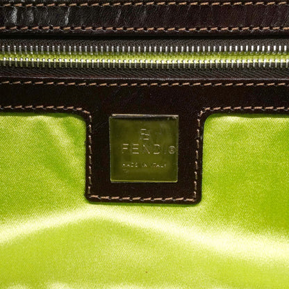 Fendi Handbag Mamma Bucket Denim Navy Silver — view 5