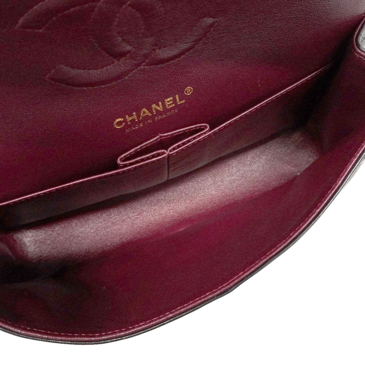 Chanel Shoulder Bag Quilted Lambskin Black Gold — view 4