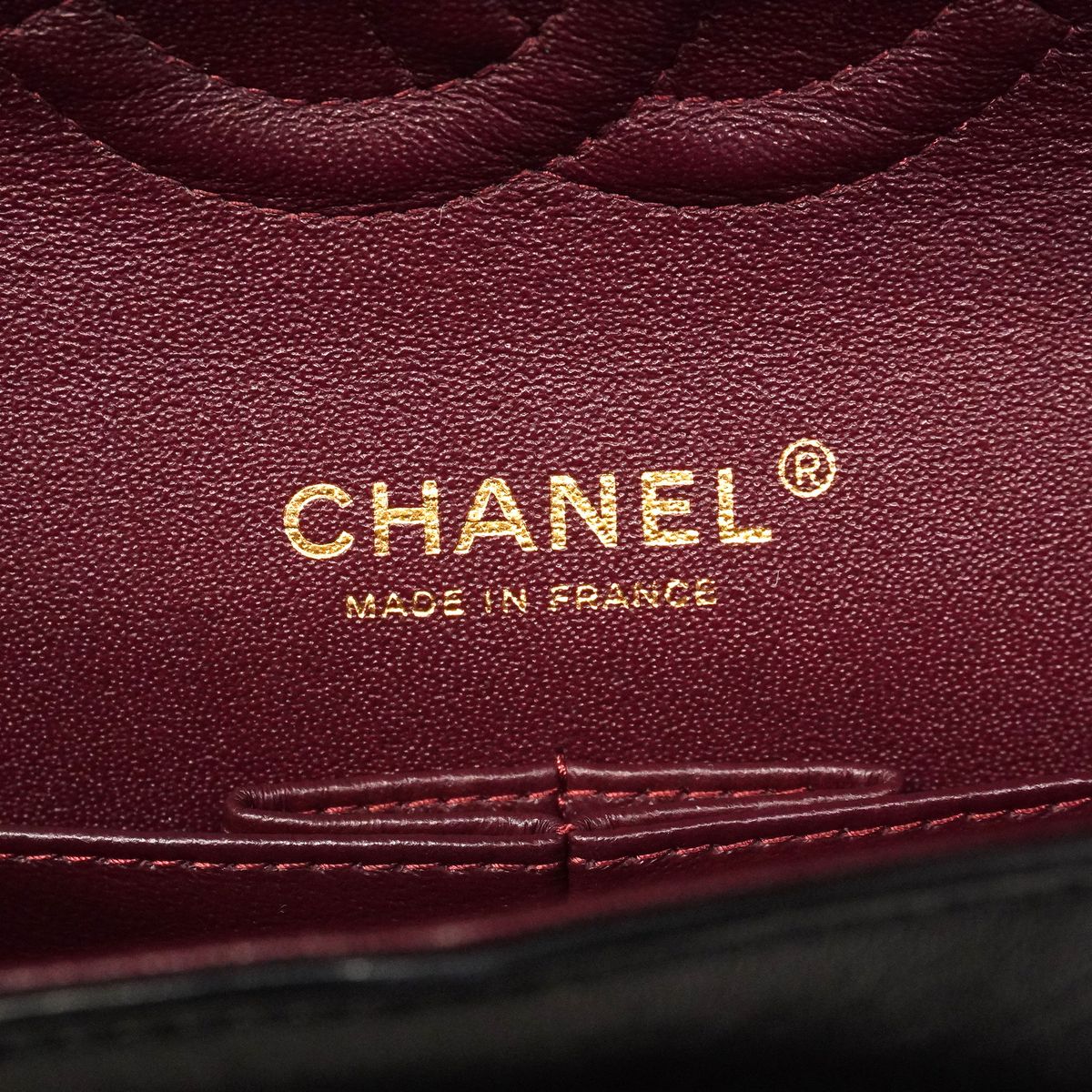 Chanel Shoulder Bag Quilted Lambskin Black Gold — view 5