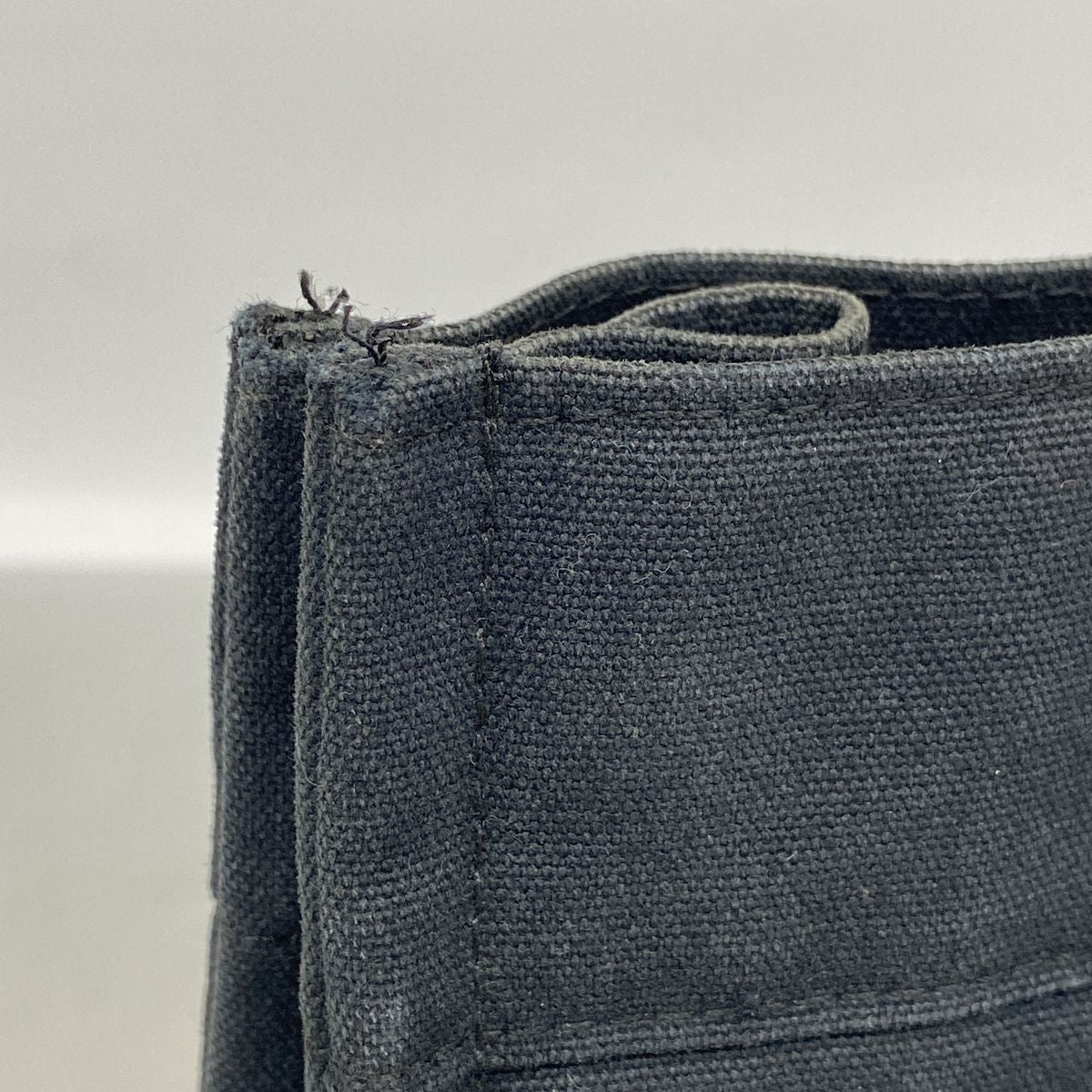Hermes Tote Bag Fourre Tout MM Canvas Black Silver — view 7