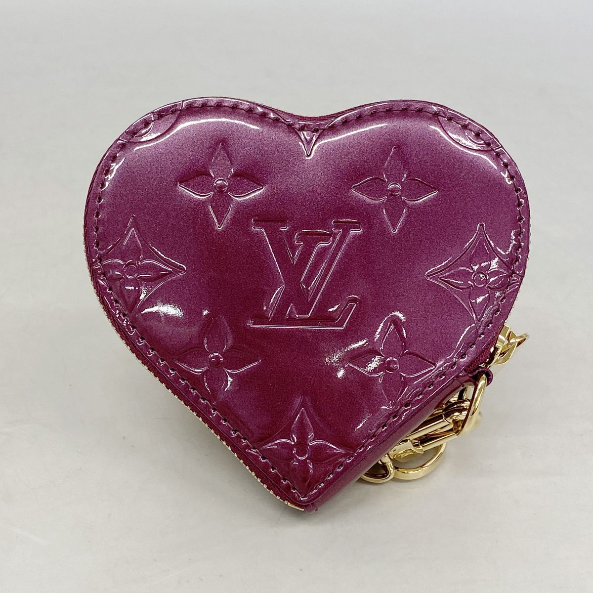 Louis Vuitton Coin Purse Vernis Porte Monnaie Coeur Violette — view 8