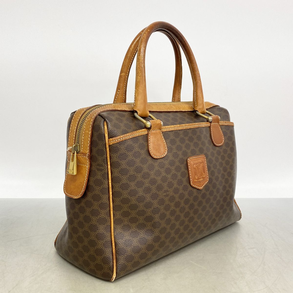 Celine Handbag Macadam Brown Gold — view 2