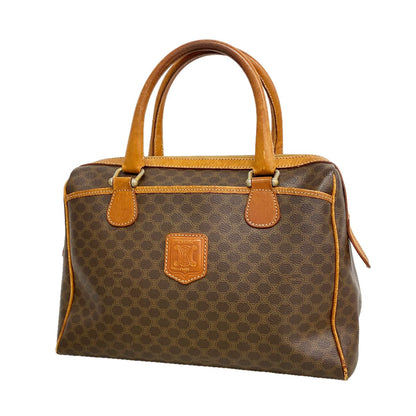 Celine Handbag Macadam Brown Gold