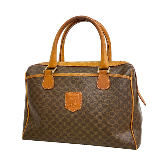 Celine Handbag Macadam Brown Gold