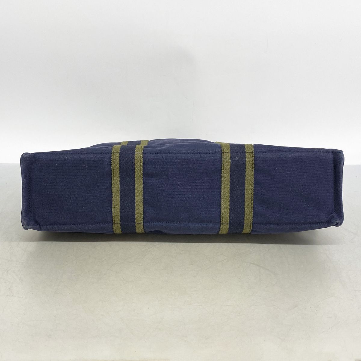 Hermes Tote Bag Fourre Tout MM Canvas Navy Silver — view 3