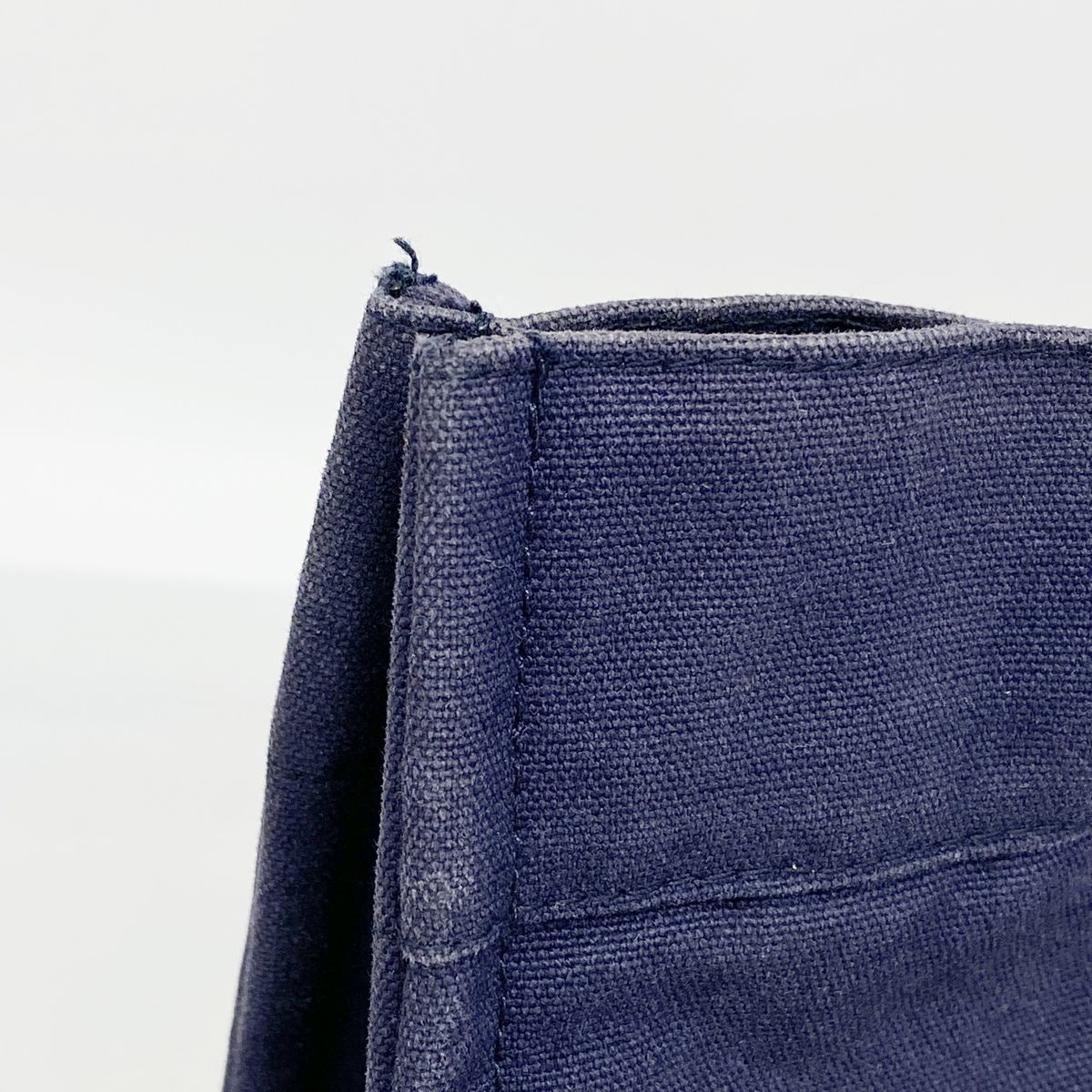 Hermes Tote Bag Fourre Tout MM Canvas Navy Silver — view 7
