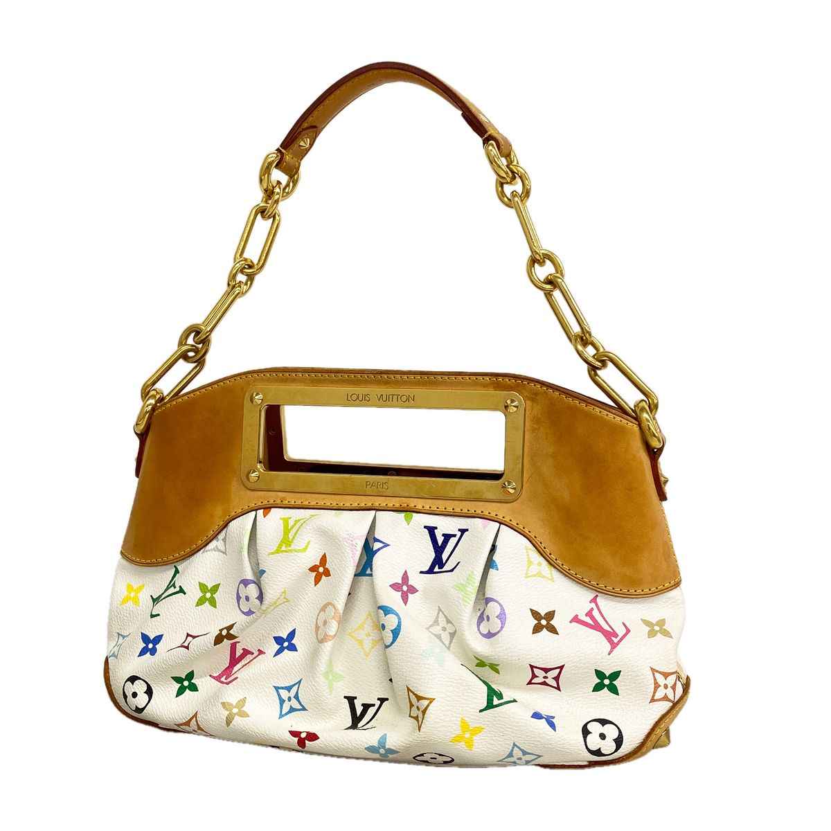 Louis Vuitton Handbag Monogram Multicolor Judy PM Blanc 2-Way Bag