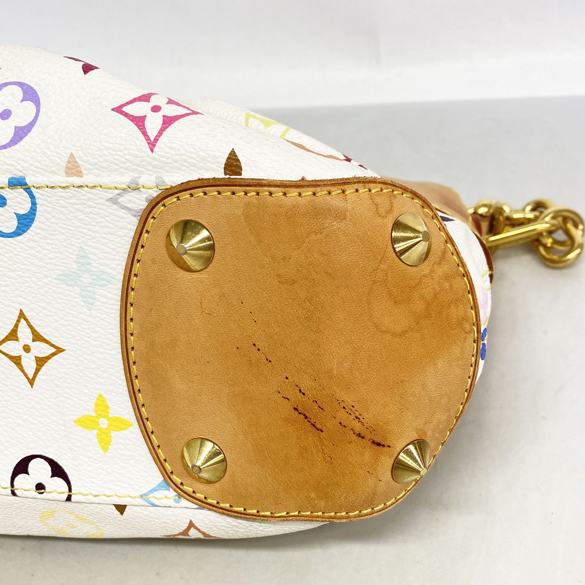 Louis Vuitton Handbag Monogram Multicolor Judy PM Blanc 2-Way Bag — view 6