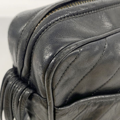 Chanel Shoulder Bag Lambskin Black Gold — view 7