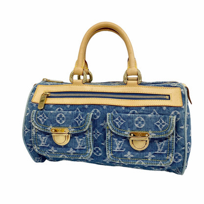 Louis Vuitton Handbag Monogram Denim Neo Speedy Blue