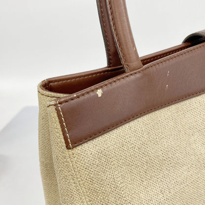 Chanel Tote Bag Beige Brown Gold — view 8