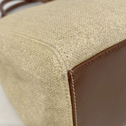 Chanel Tote Bag Beige Brown Gold — view 7