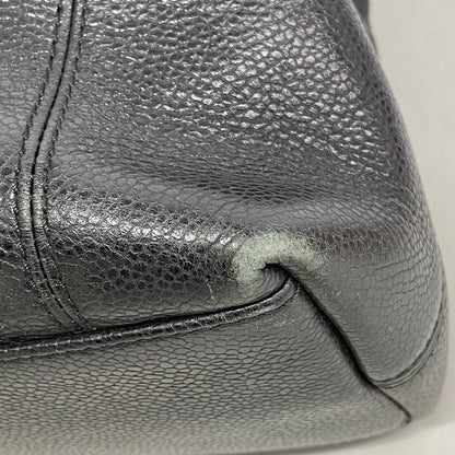 Chanel Tote Bag Caviar Leather Black Gold — view 6